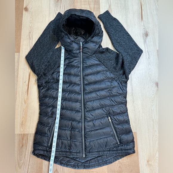 L.L. Bean PERTEX Downtek Women's Jacket Knit Sleeves Quilted Puffer Size L REG - Picture 8 of 15